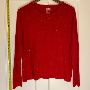 Fun glittery red shirt